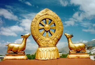 Darmachakra auf dem Jogkhang